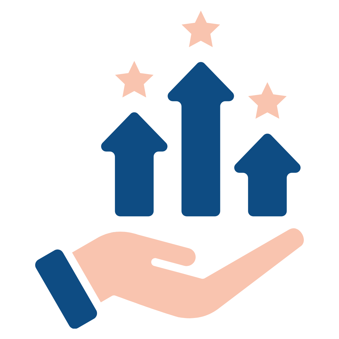 Symbol für faire Pflegejobs mit guten Arbeitszeiten, sicherem Einkommen und beruflicher Entwicklung im Gesundheits- und Pflegebereich